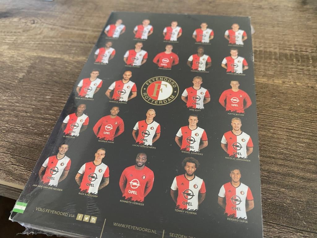 feyenoord fotokaarten 2016 2017 compleet, Verzamelen, Ophalen of Verzenden, Nieuw, Feyenoord, Poster, Plaatje of Sticker
