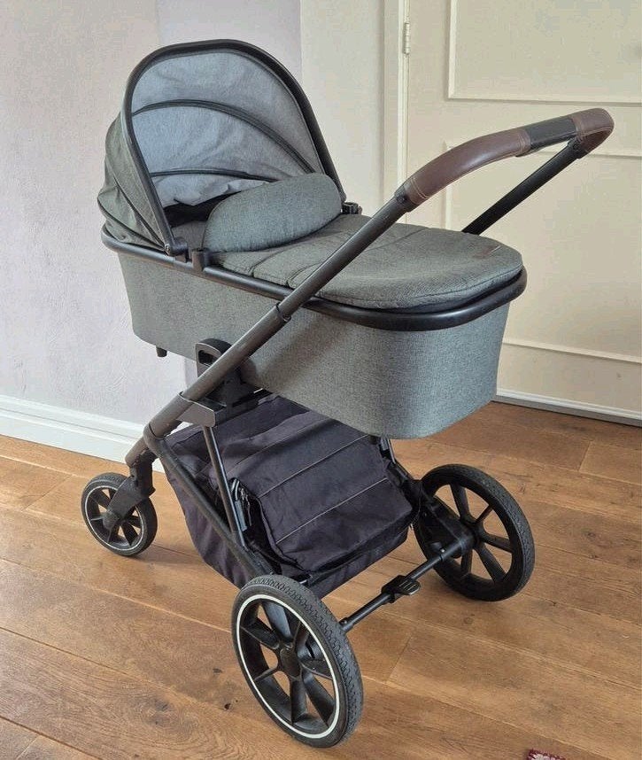 Qute Q-rider wandelwagen + maxi cosi + iso fix base, Kinderen en Baby's, Gebruikt, Luchtbanden, Ophalen, Kinderwagen