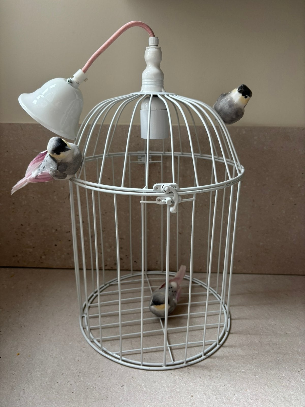 Leuke kooilamp - hanglamp met vogels - kinderkamer, Ophalen of Verzenden, Gebruikt, Lamp
