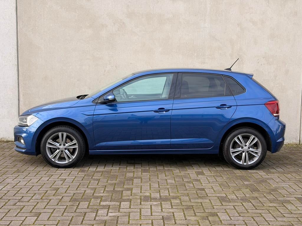 Volkswagen Polo 1.6 TDI DSG LED 16'' R-Line Camera CarPlay O, Gebruikt, Blauw, Origineel Nederlands, Bedrijf