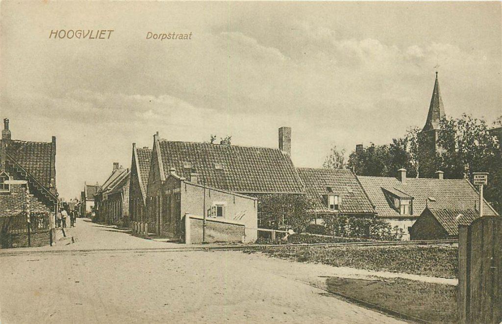 701-358-043 Hoogvliet Dorpstraat, Verzamelen, Verzenden, Voor 1920, Zuid-Holland