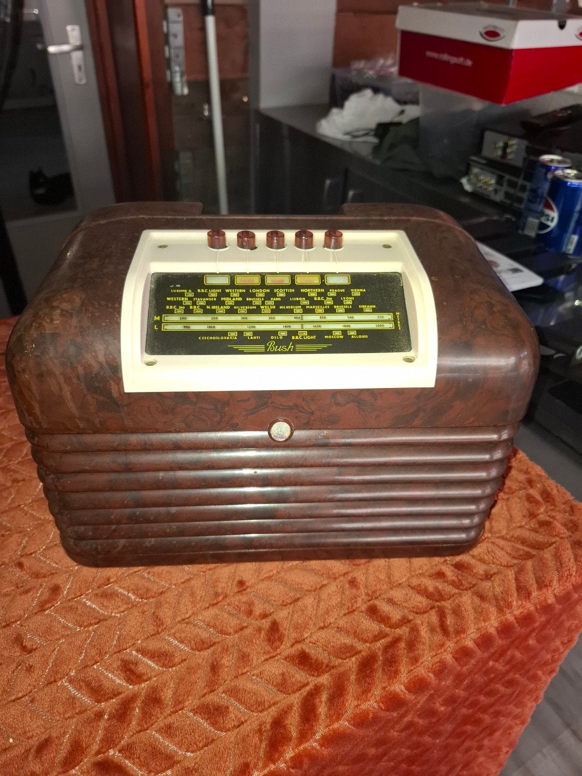 bakelieten radio bush, Ophalen of Verzenden