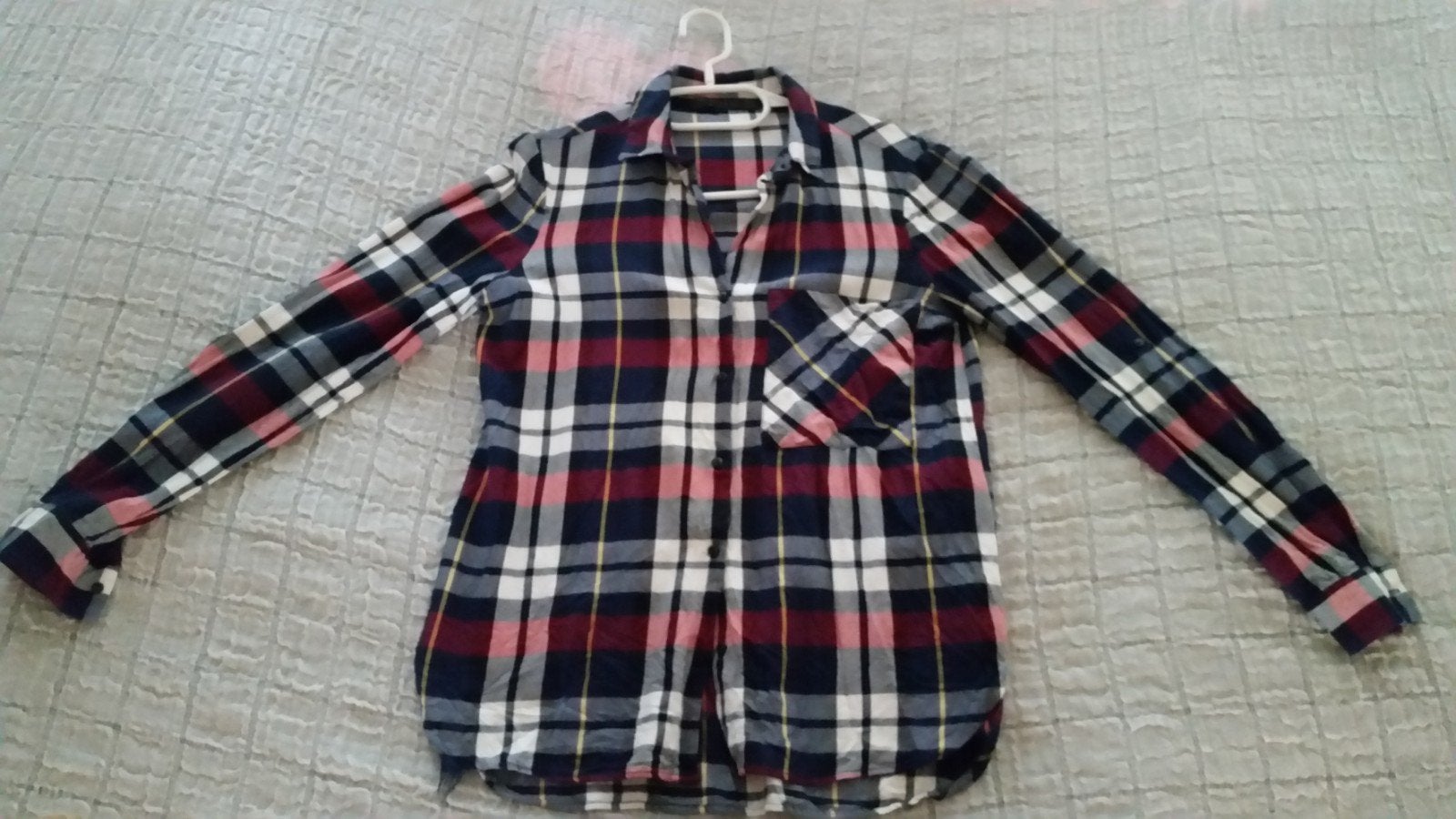 Zara ruiten blouse maat xs rood blauw wit blousen kleding, Verzenden, Zara, Zo goed als nieuw, Maat 34 (XS) of kleiner