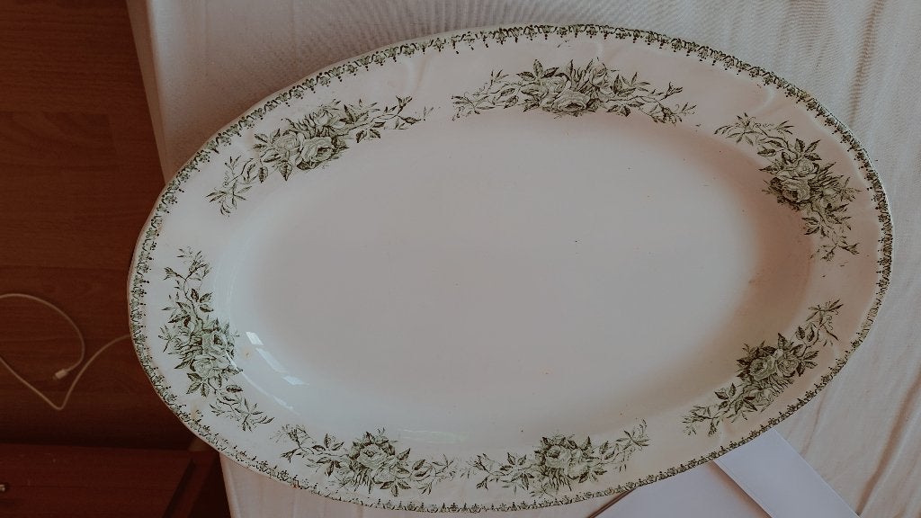 ovale schaal Boch Freres La Louviere, ca. 37,5 cm., Antiek en Kunst, Ophalen of Verzenden