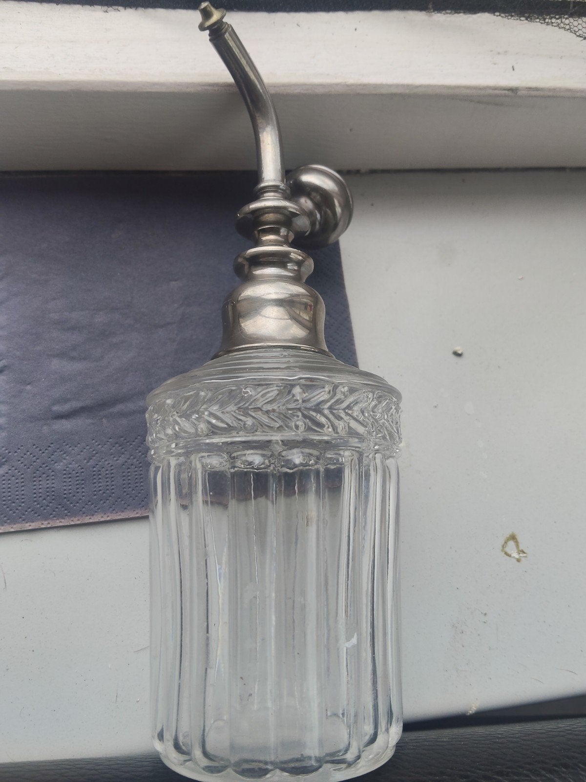 Antieke Kristallen Zeepdispenser – Saint-Louis (jaren '30), Ophalen of Verzenden