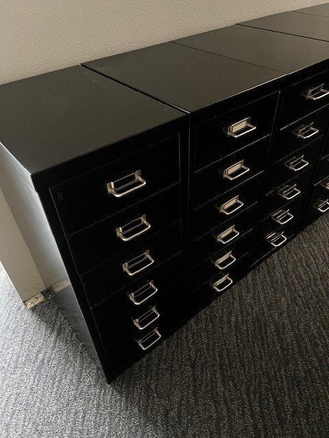 Archiefkasten (5x zwart), Minder dan 50 cm, Gebruikt, Ophalen of Verzenden, Minder dan 100 cm