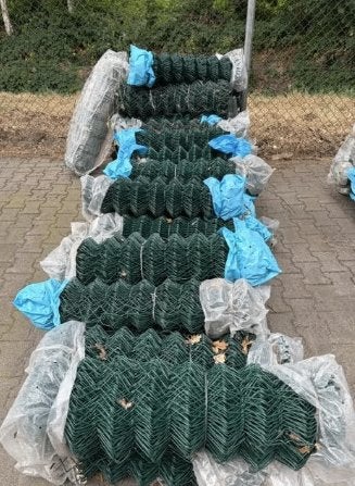 Groen harmonicagaas 80 cm hoog – rollen van 15 of 25 meter, Ophalen, Zo goed als nieuw, 10 tot 20 meter, Gaas