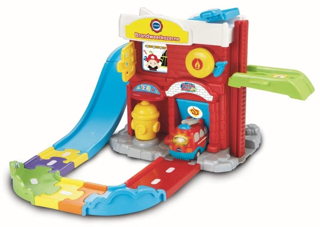 VTECH Toet toet auto's Brandweerkazerne, Kinderen en Baby's, Ophalen of Verzenden, Zo goed als nieuw, 2 tot 4 jaar