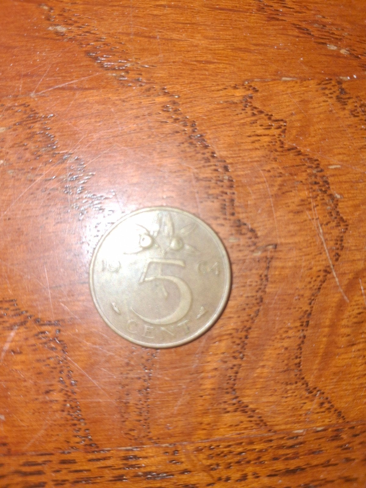 Nederlandse 5 cent munt uit 1964 - Koningin Juliana, Ophalen, Koningin Juliana, 5 cent, Losse munt