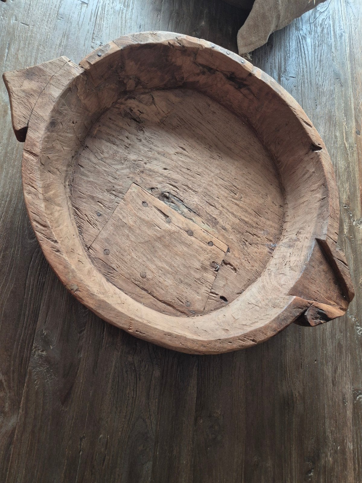 Prachtige rustieke houten schaal, Ophalen