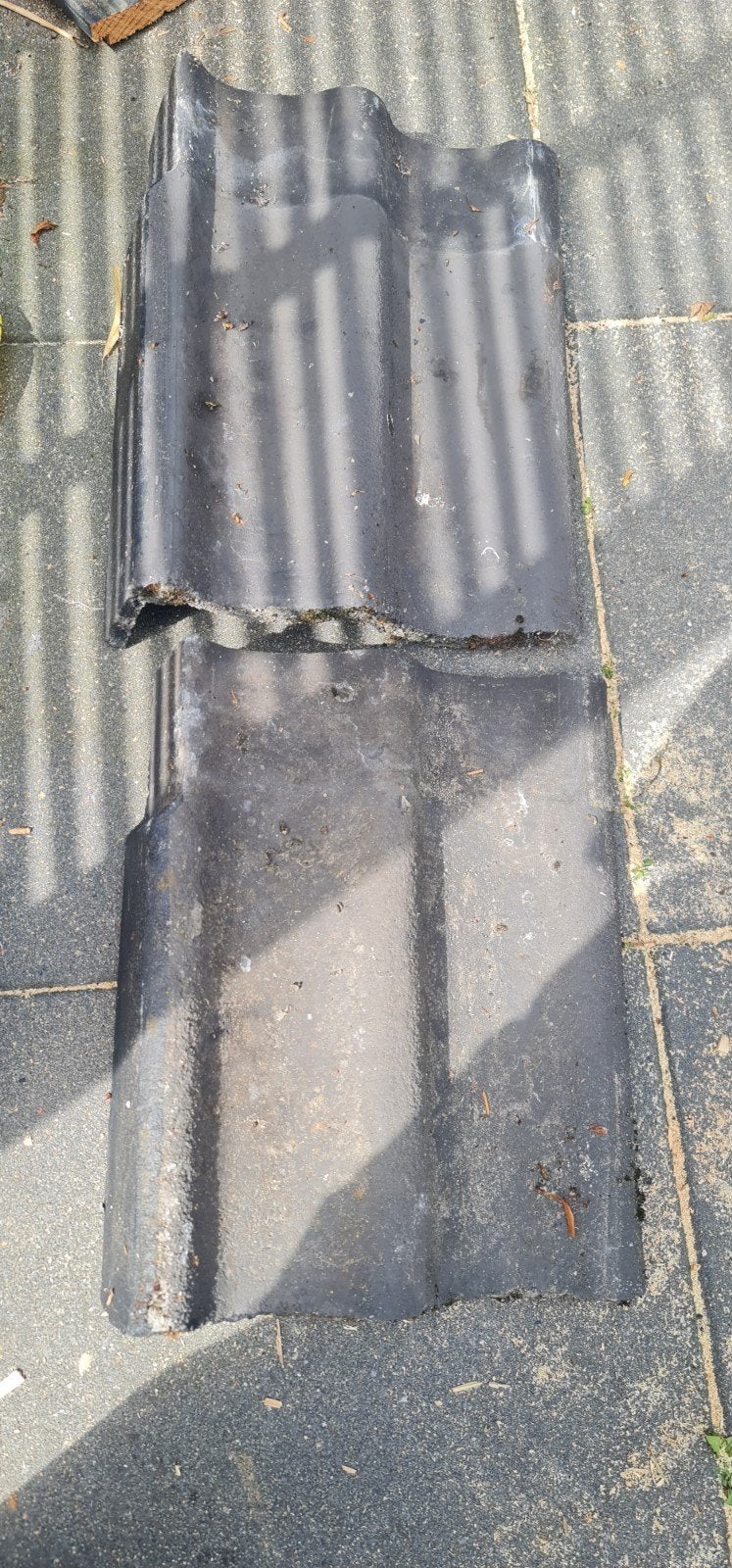 Teeuwen en Nelskamp eindvorsten, antraciet, Ophalen, Steen of Klei, 15 m² of meer, Dakpannen
