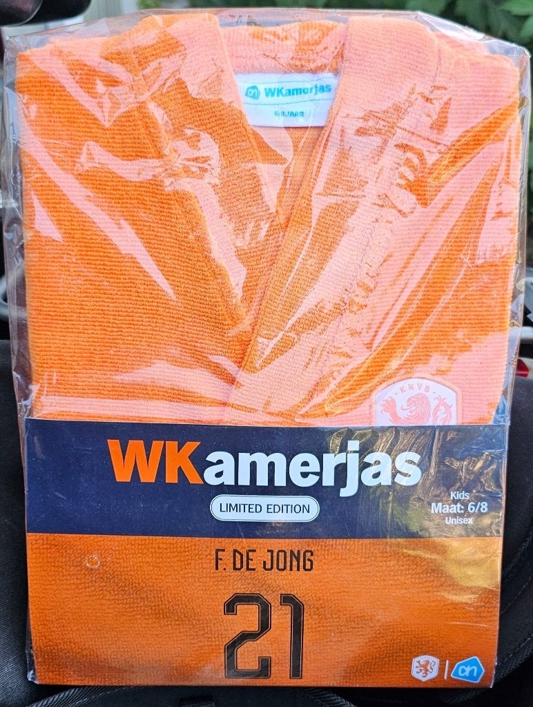 WKamerjas met juichsjaal - Frenkie de Jong - Maat 6-8, Ophalen, Nieuw, Overige binnenlandse clubs, Overige typen