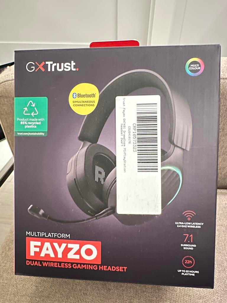 Trust GXT Trust Fayzo Draadloze Gaming Headset, Overige merken, Ophalen of Verzenden, Zo goed als nieuw, Over oor (circumaural)
