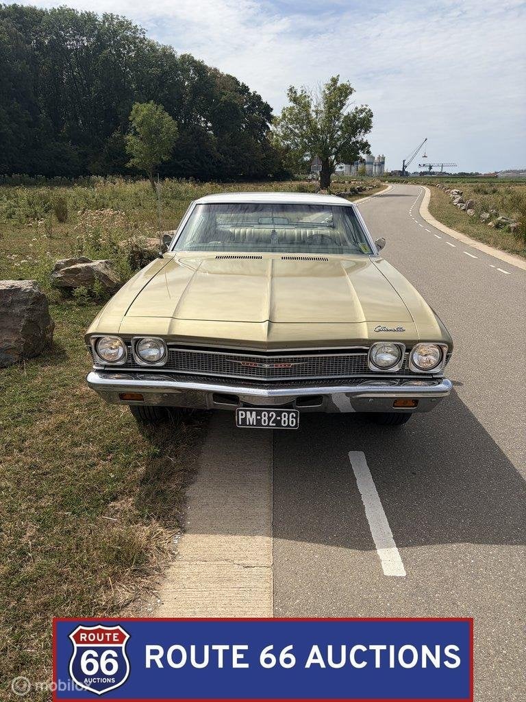 Chevrolet Chevelle Malibu | 1968 | Route 66 Auctions, Auto's, Overige carrosserieën, Chevrolet, Zwart, Bedrijf