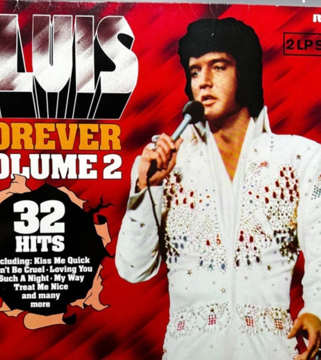 Elvis Forever Volume 2 dubbel LP, vinyl nauwelijks gedraaid, Gebruikt, 1980 - 1989, Ophalen of Verzenden, Dubbel-LP