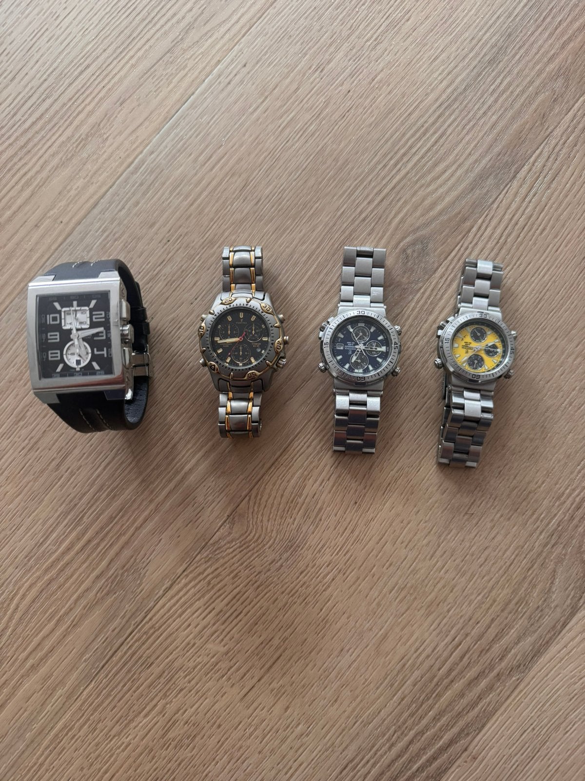 Festina horloges 4x heren modellen titanium, Ophalen of Verzenden, Zo goed als nieuw, Staal, Overige merken