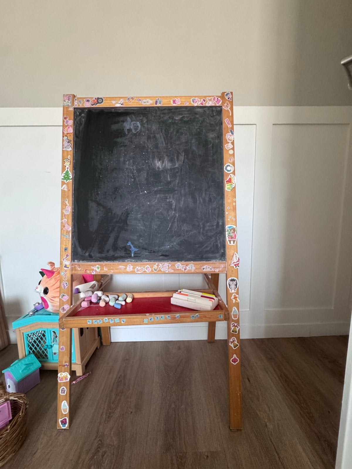 IKEA MÅLA Ezel - Dubbelzijdig krijt- en whiteboard, Ophalen, Gebruikt, Knutselen