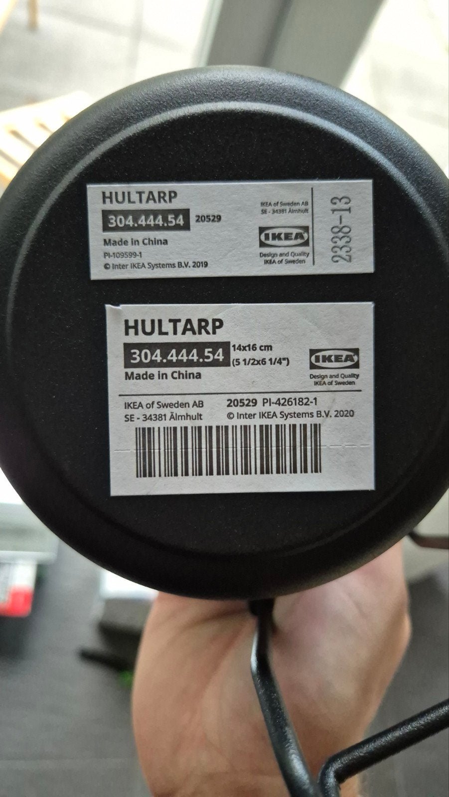 IKEA HULTARP Emmer met handgreep, zwart, 14x16 cm, Ophalen, Zo goed als nieuw, Kunststof, Met handgreep