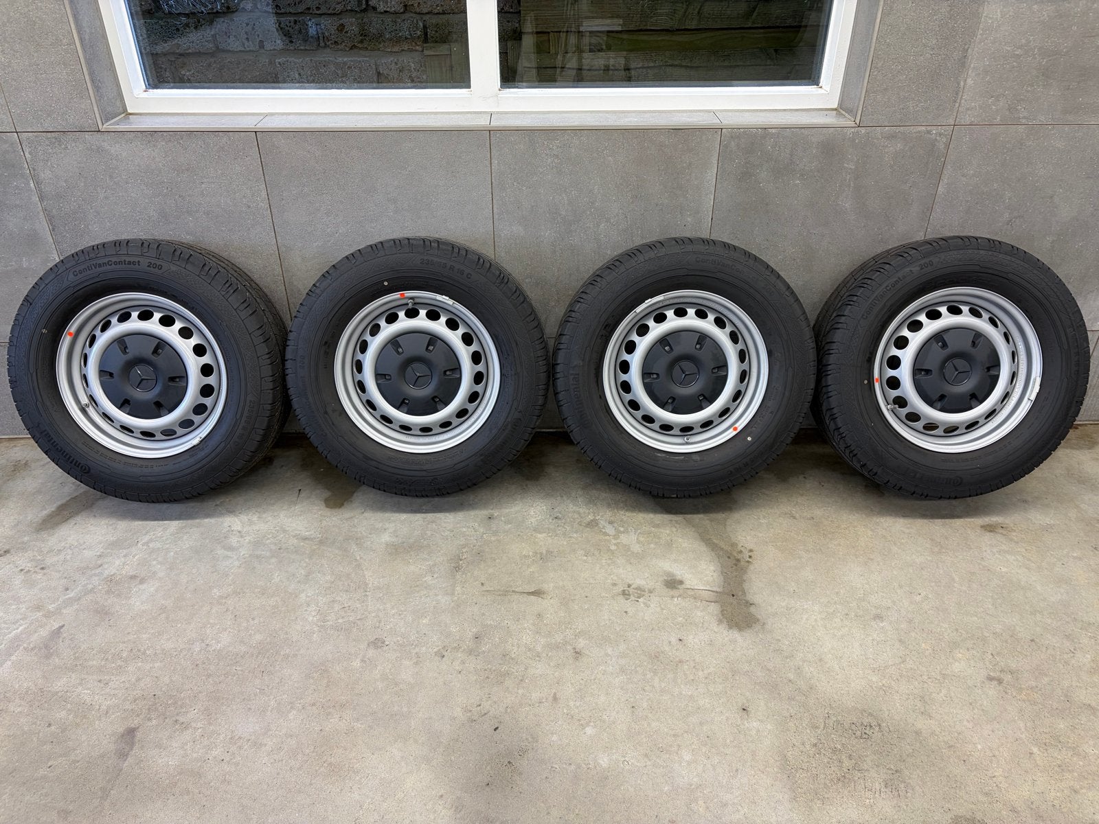 Mercedes-Benz Sprinter velgenset met zomerbanden, Ophalen, Bestelwagen, 16 inch, Banden en Velgen