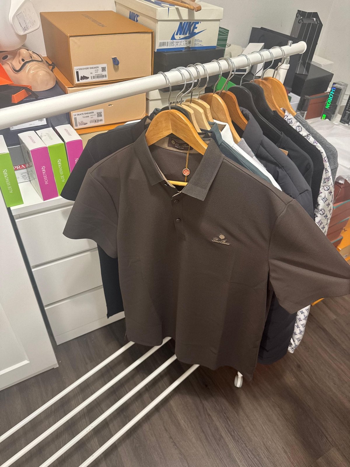 Loro Piana Katoenen Polo bruin, Ophalen of Verzenden, Nieuw, Bruin