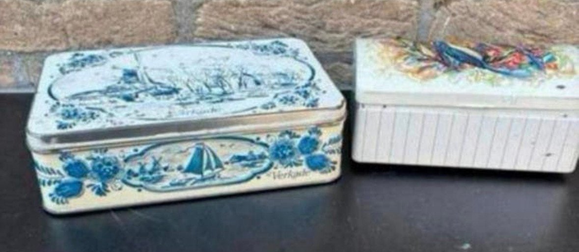 Koek blikjes jaren ‘70-80, Ophalen of Verzenden, Gebruikt, Koek(jes)