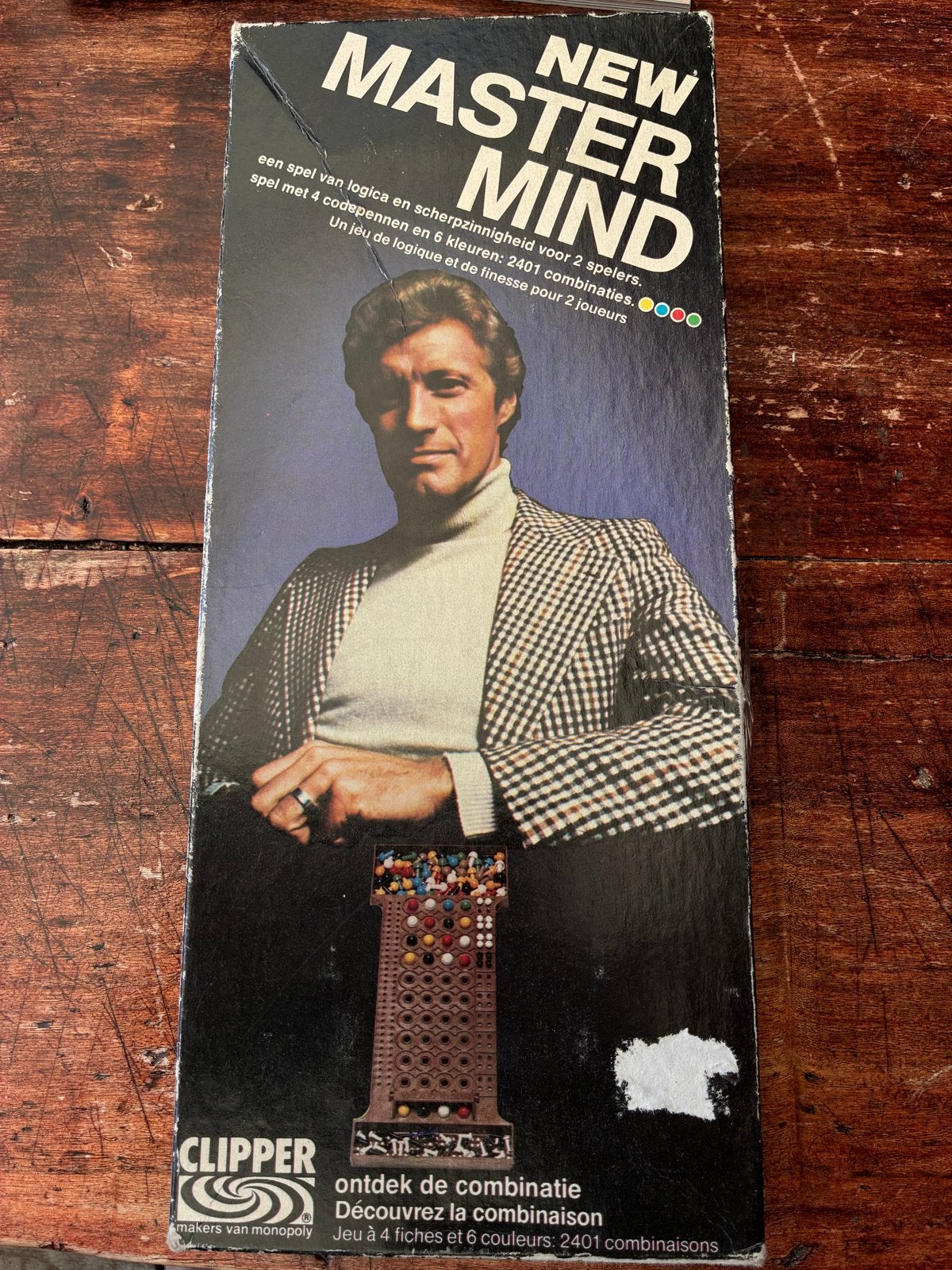 Vintage Master Mind Bordspel - Invicta Original, Een of twee spelers, Ophalen of Verzenden, Gebruikt