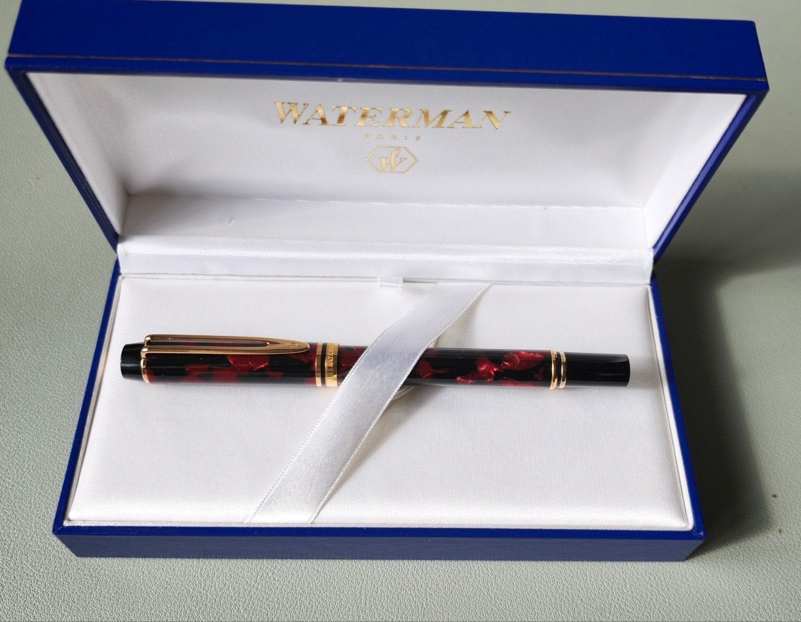 Waterman Le Man 200 Rhapsody Vulpen (M) 18k Goud, nieuwstaat, Met doosje, Ophalen of Verzenden, Zo goed als nieuw, Vulpen