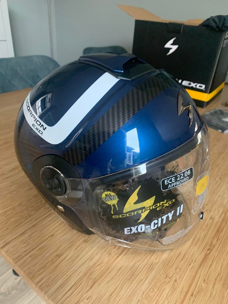 Scorpion helm M met helder en zonnevizier NIEUW, Ophalen, Overige merken