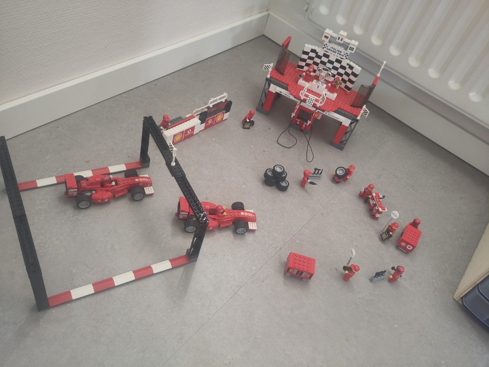 LEGO Racers 8672 Ferrari Finish line, Ophalen, Gebruikt, Lego