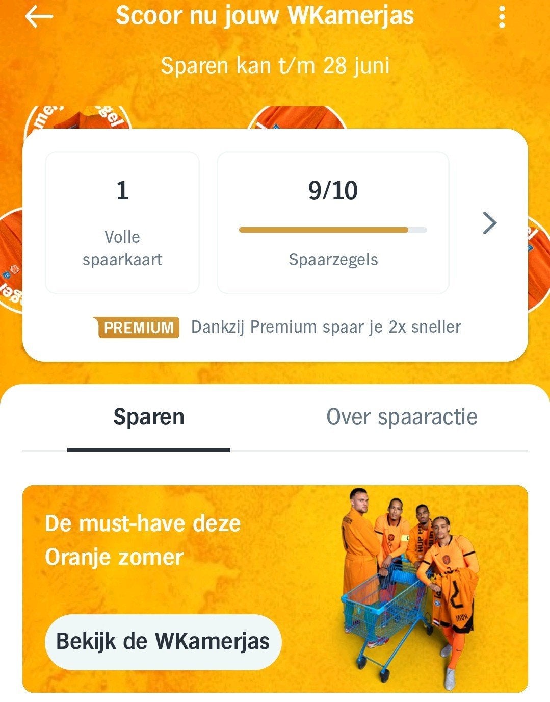 19 zegels WKamerjas Albert heijn, Eén persoon, Kortingsbon