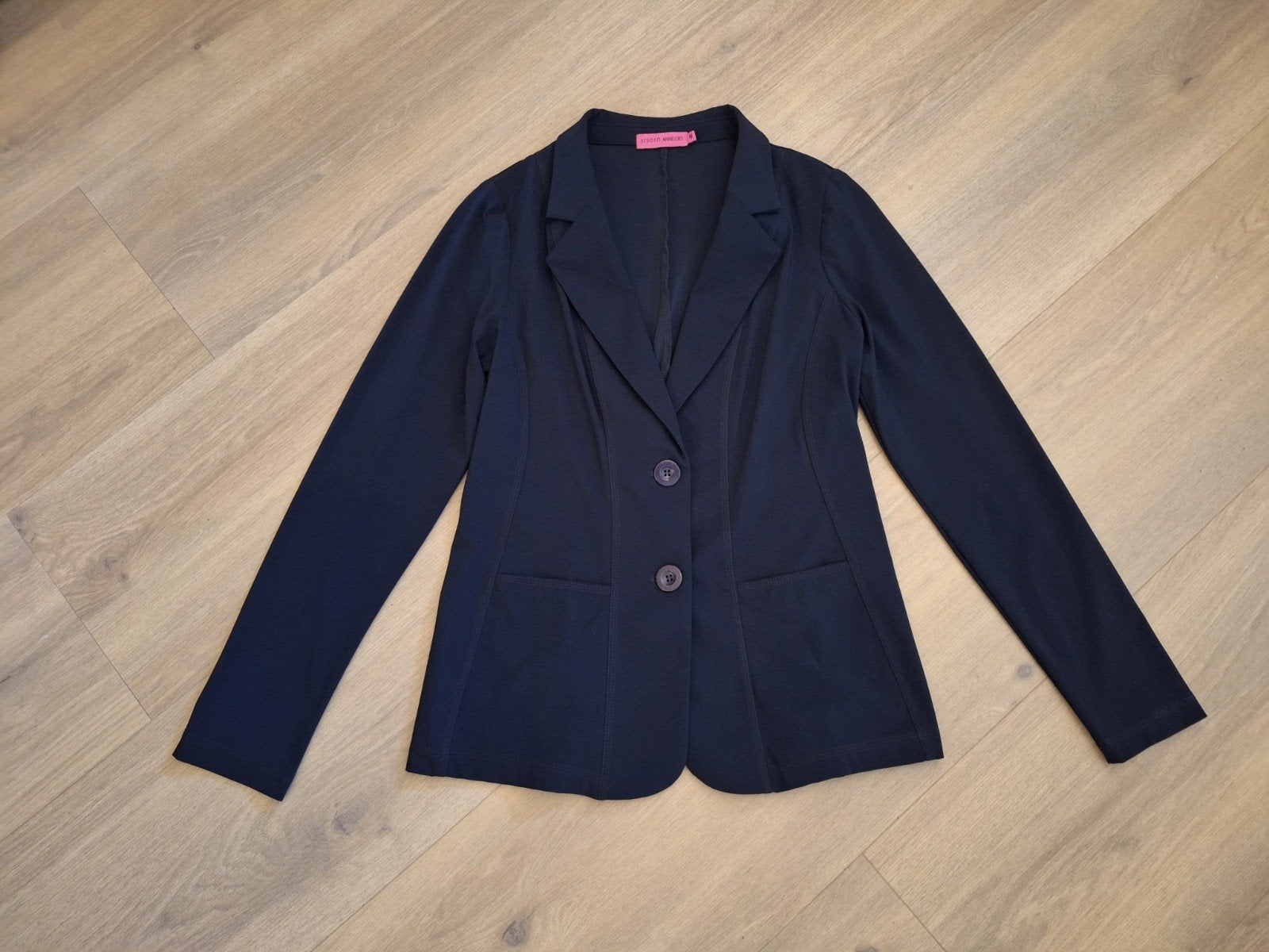 Blazer donkerblauw Studio Anneloes maat M, Kleding | Dames, Ophalen of Verzenden, Zo goed als nieuw, Maat 38/40 (M), Blauw