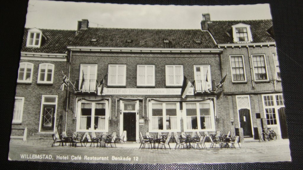 Willemstad Hotel Cafe Rest Het Wapen van Willemstad, Ophalen of Verzenden, 1960 tot 1980, Ongelopen, Noord-Brabant