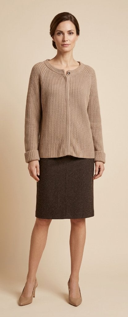 Max Mara Weekend camel beige vest XL 100% wool knitted, Verzenden, Beige, Zo goed als nieuw, Maat 42/44 (L)
