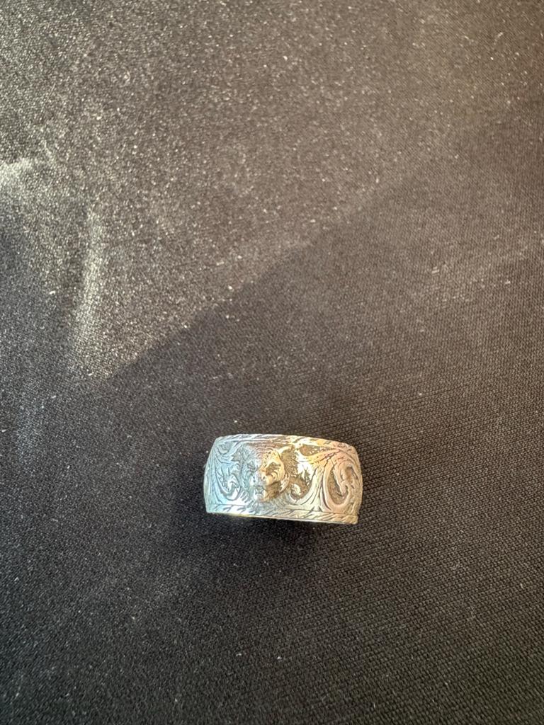 Gucci Feline Ring Maat 15 Zilver, Gebruikt, Ophalen of Verzenden, Kleiner dan 17, Dame