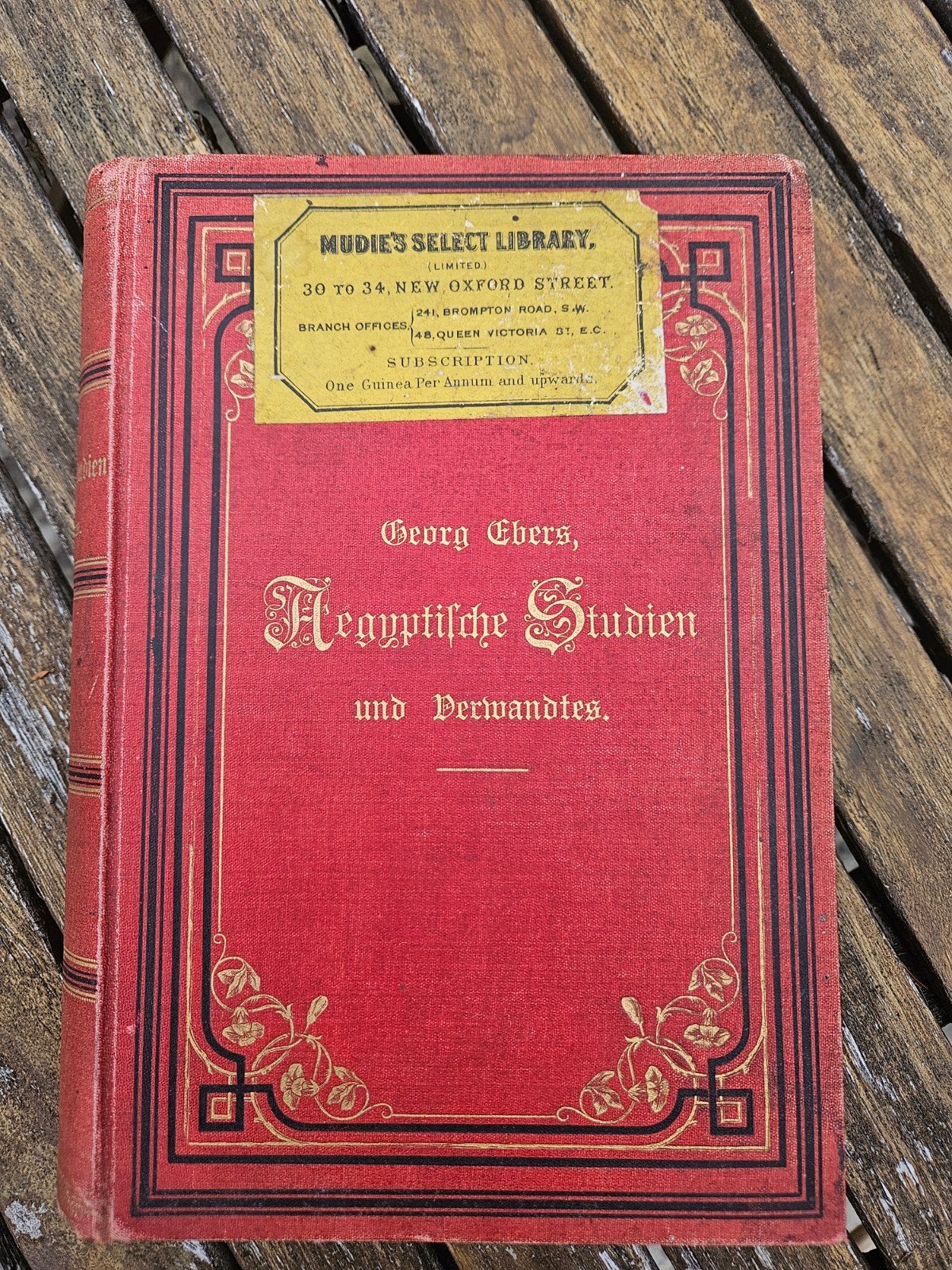 antiek boek Aegyptische Studien und Verwandtes, Antiek en Kunst, Ophalen of Verzenden, Georg Ebers