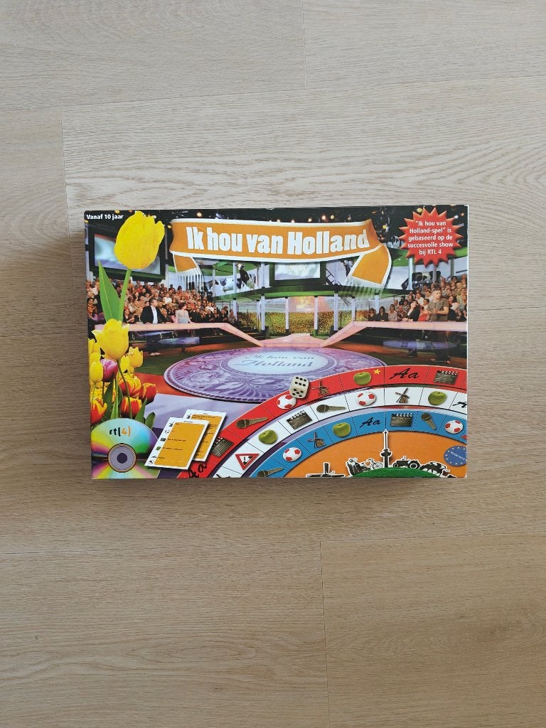Spel | Ik hou van Holland | Basis + uitbreiding, Ophalen of Verzenden, Gebruikt, Clown Games
