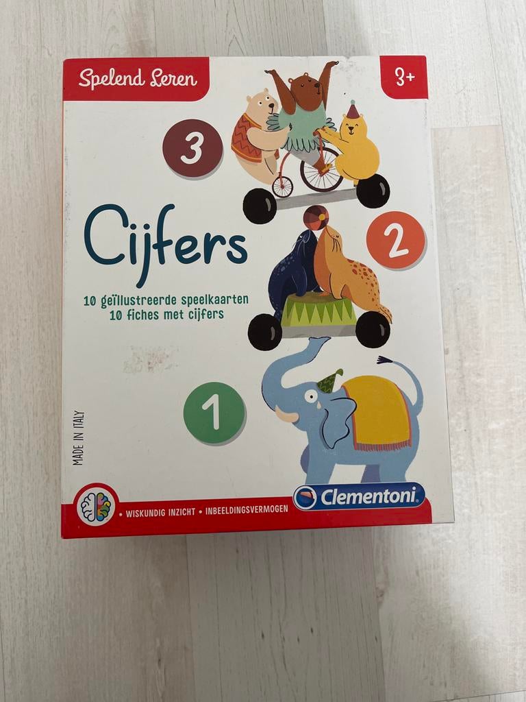 Clementoni Cijfers Spelend Leren 3+ Educatief Spel, Ophalen of Verzenden, Zo goed als nieuw, Rekenen