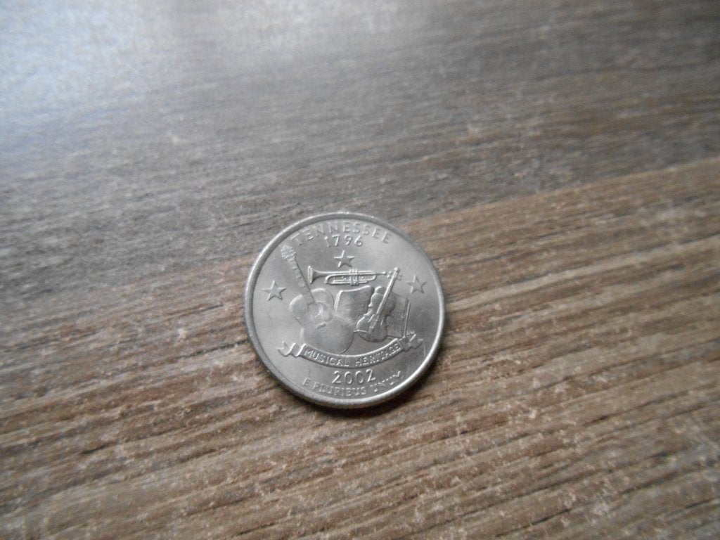 Quarter dollar USA Tennessee 2002, Ophalen of Verzenden, Noord-Amerika, Losse munt
