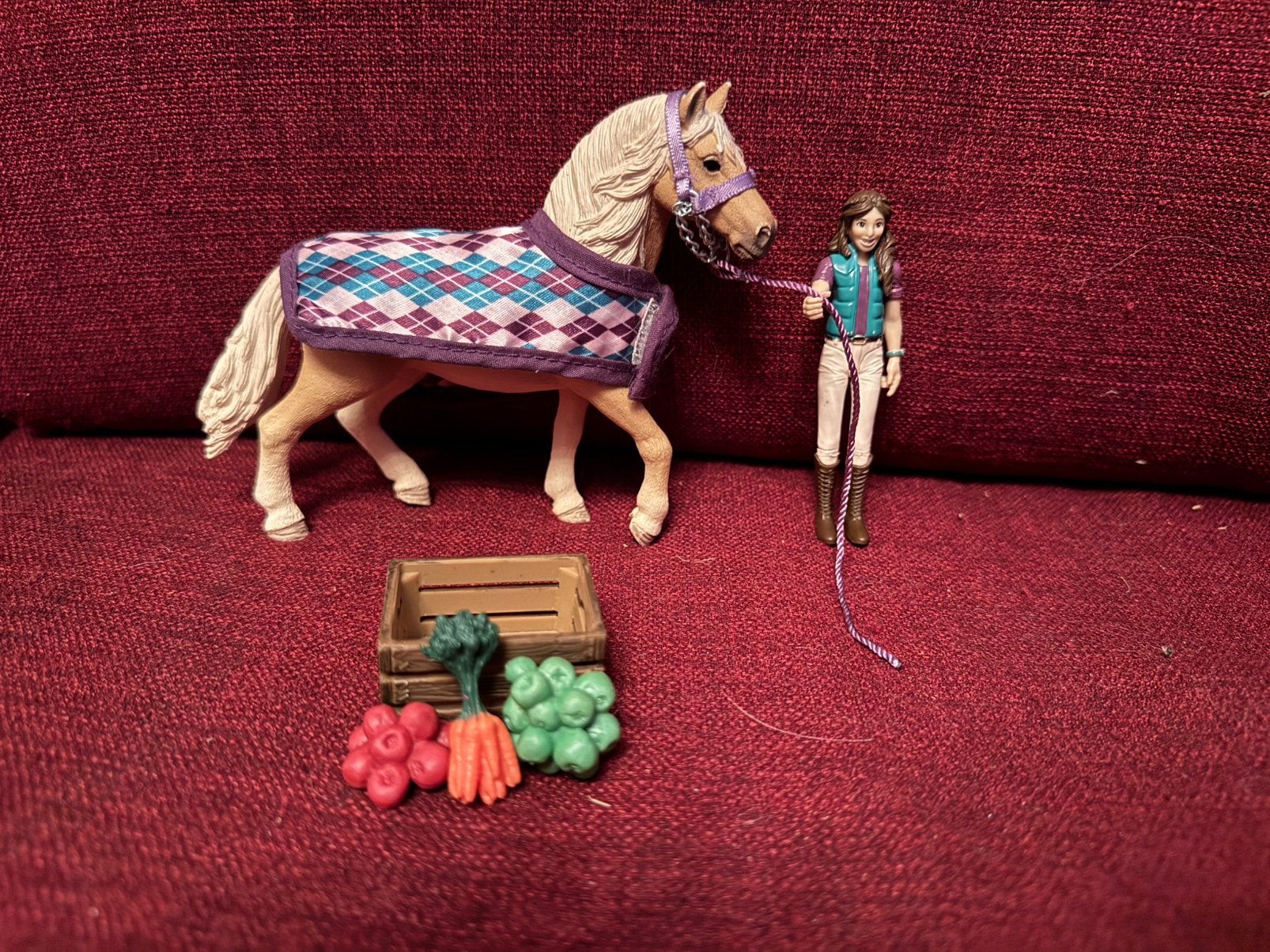 Schleich paard met beweegbaar poppetje, Ophalen of Verzenden, Zo goed als nieuw