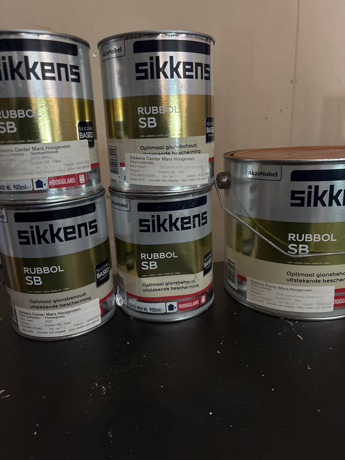 Sikkens Rubbol SB Hoogglans Lakverf - Diverse Kleuren, Ophalen, Blauw, Nieuw, Lak