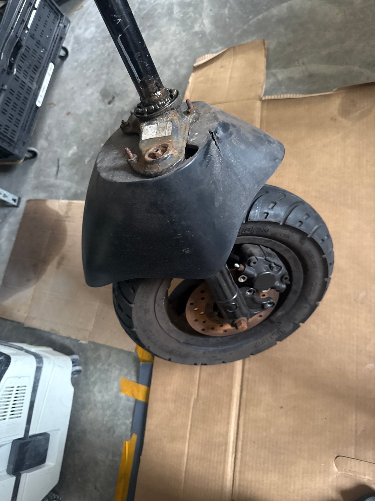 Sebac voorvork Piaggio Zip met band, rem en onderdelen, Ophalen of Verzenden, Gebruikt, Overige typen, Piaggio