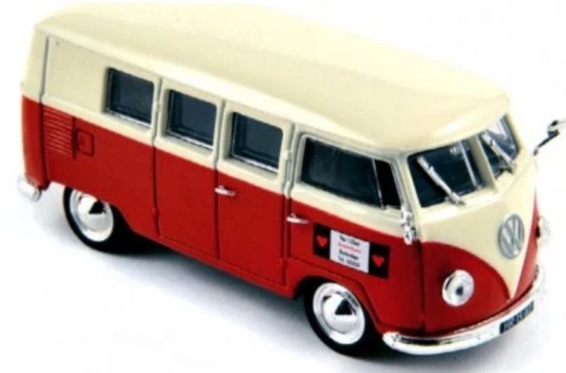 VOLKSWAGEN T1 KOMBI 1955 WIT & ROOD 1/43 NOREV ref: 840216, Verzenden, Nieuw, Auto, Norev