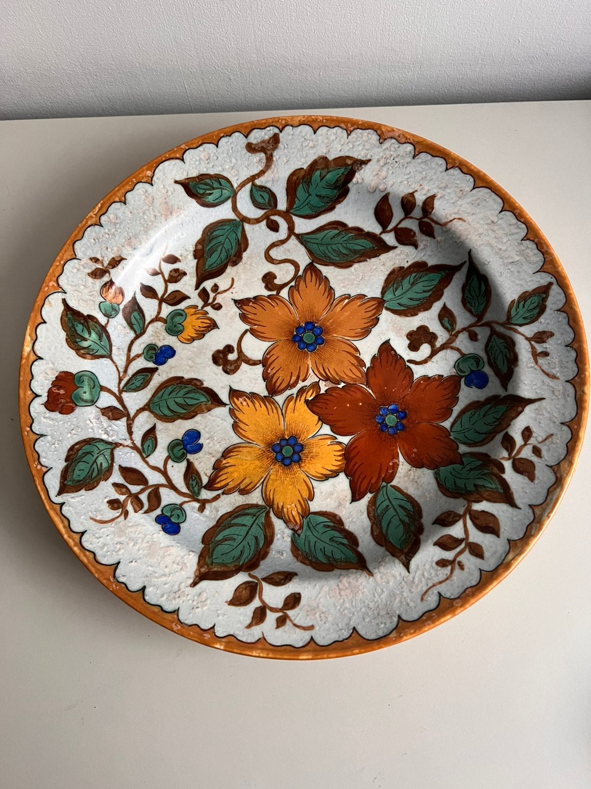 Gouda Zuid-Holland Janny 2965/35 grote plateel schotel, Antiek en Kunst, Ophalen of Verzenden