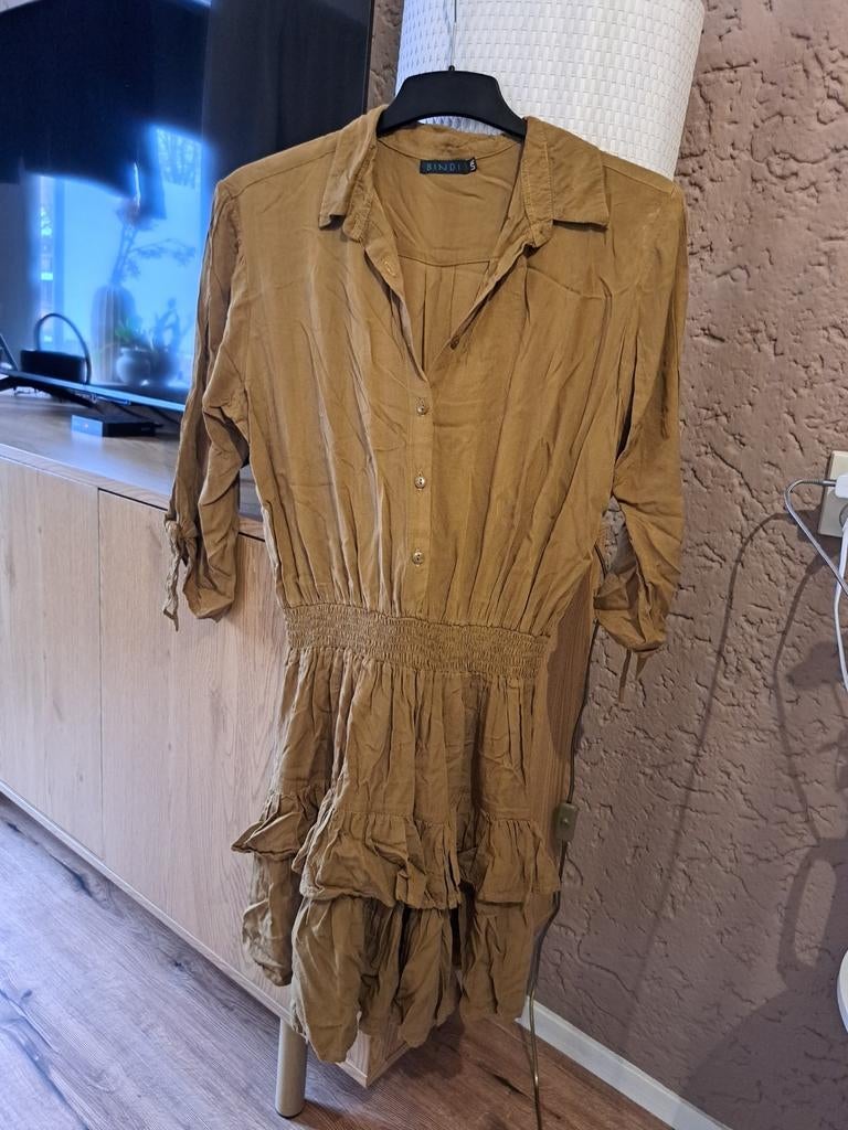 Zomerjurkje, Maat 38/40 (M), Bruin, Bindi, Ophalen of Verzenden