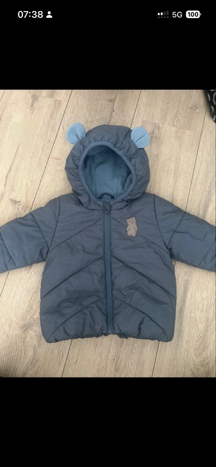 Schattig baby jasje met oortjes en Adidas trainingspak, Kinderen en Baby's, Ophalen of Verzenden, Zo goed als nieuw, Jongetje