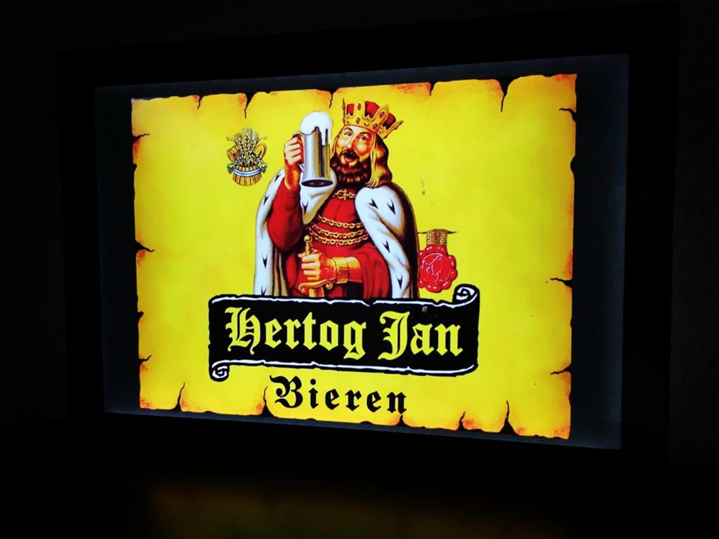 Mooie HERTOG JAN reclameverlichting lichtbak, Ophalen of Verzenden, Nieuw, Reclamebord, Plaat of Schild, Hertog Jan