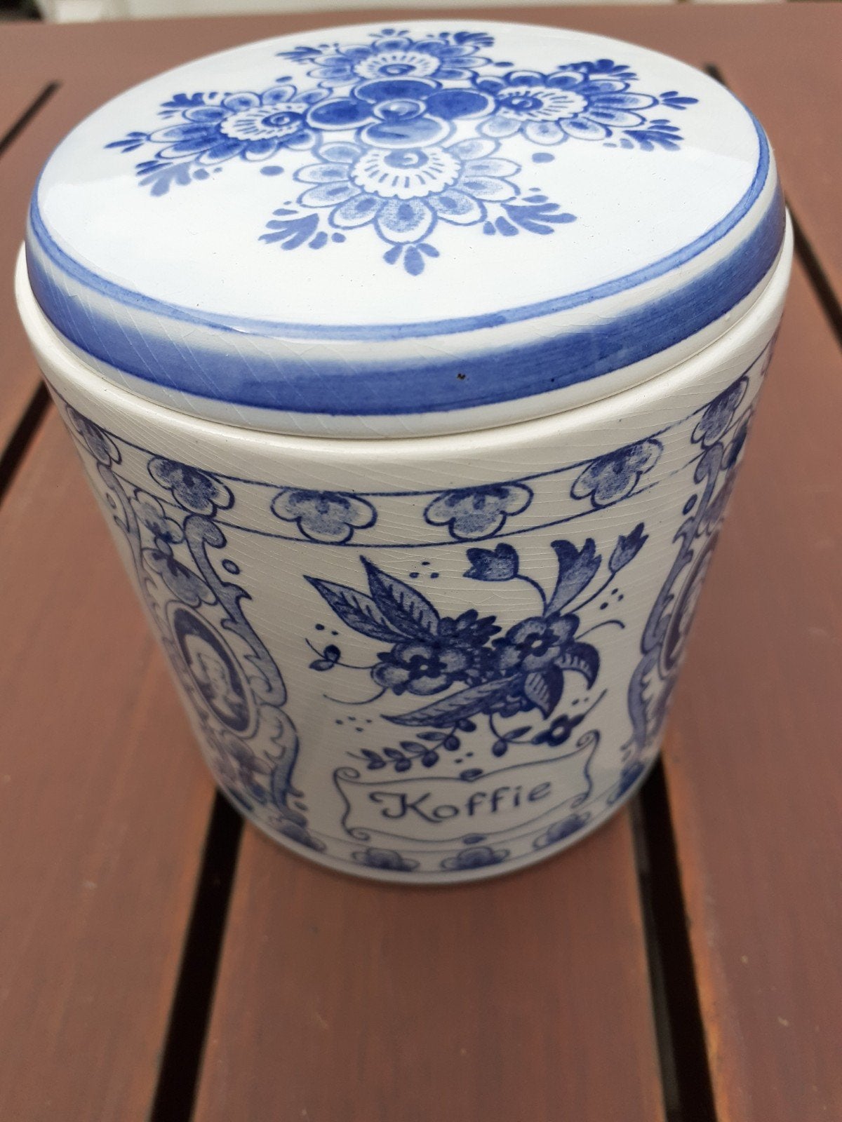 Delfts Blauw voorraadpotten en jeneverkruik, Antiek en Kunst, Ophalen of Verzenden