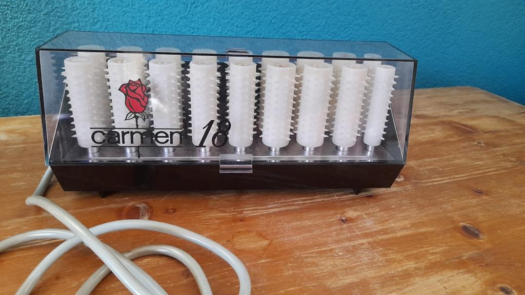 Vintage Carmen 18 Krulset met 18 (+3) Rollers en Accessoires, Sieraden, Tassen en Uiterlijk, Uiterlijk | Haarverzorging, Ophalen of Verzenden