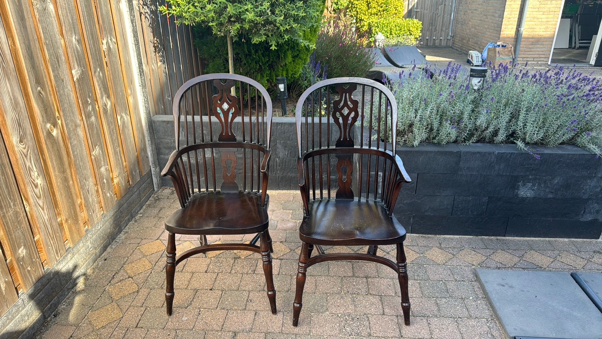 Eetkamer stoelen, Ophalen, Gebruikt, Twee, Bruin