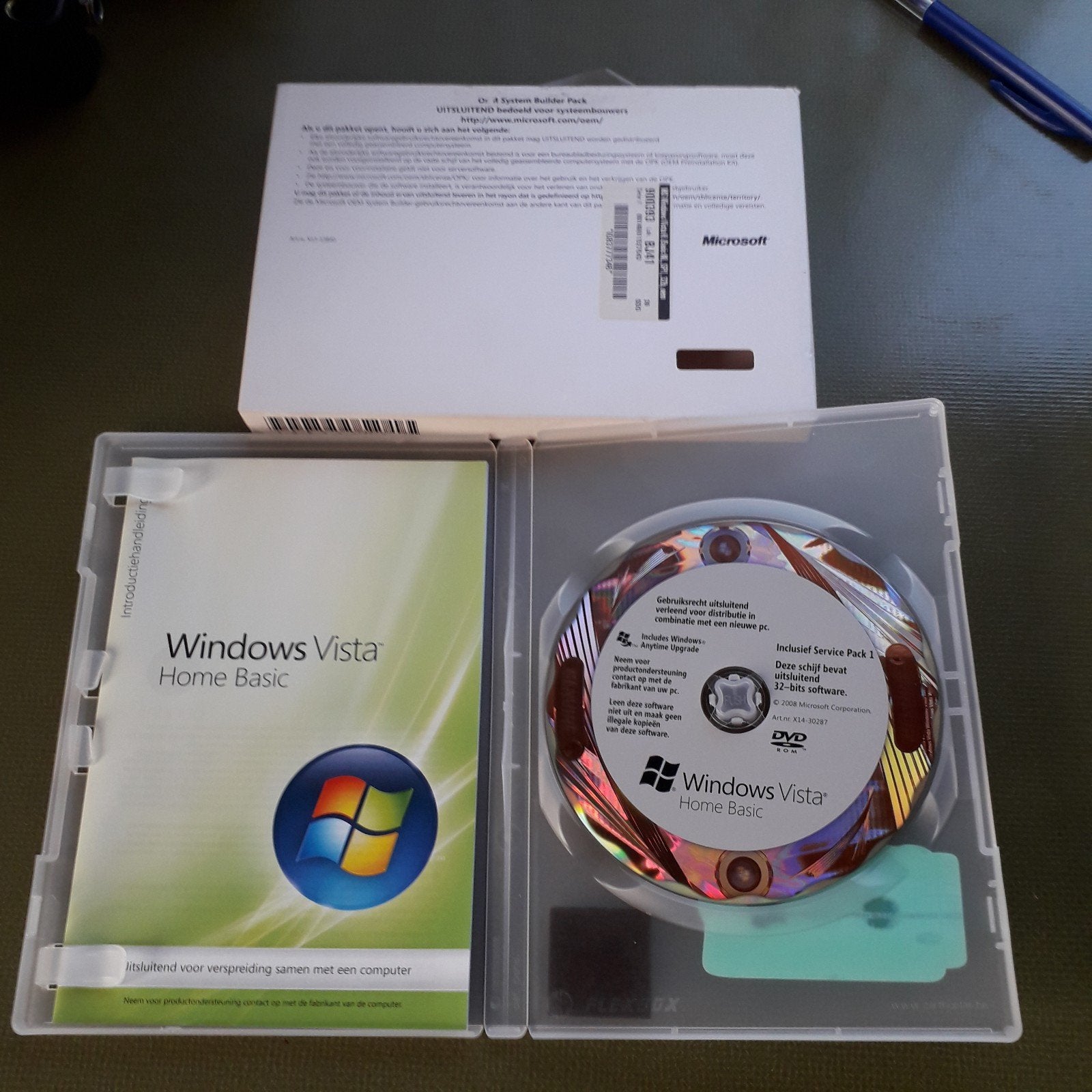 Windows Vista Home Basic SP1 - Originele DVD, Computers en Software, Besturingssoftware, Ophalen, Gebruikt, Windows